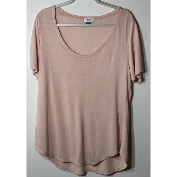 Old Navy T-Shirt Size LG Pinky Promise Relaxed Short Sleeve Rayon Top - Picture 2 of 8
